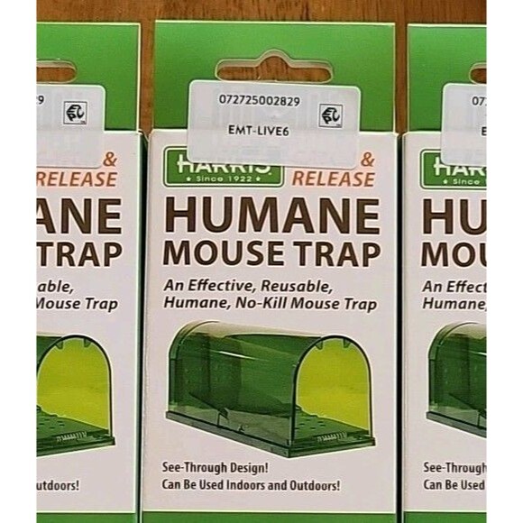 Lot of 3 - Humane Mouse Traps Live Catch and Release Reusable Mouse Trap Harris - Picture 4 of 4